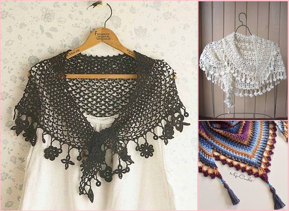 12 diy xale cachecol em croche - crocheterapia