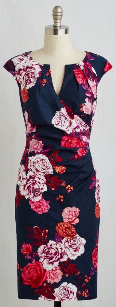 Moda anti-idade:  Vestido com estampas florais