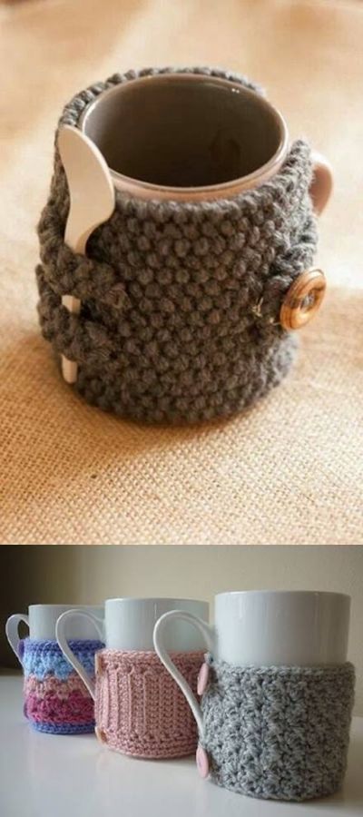 capa para canecas com suporte de colher