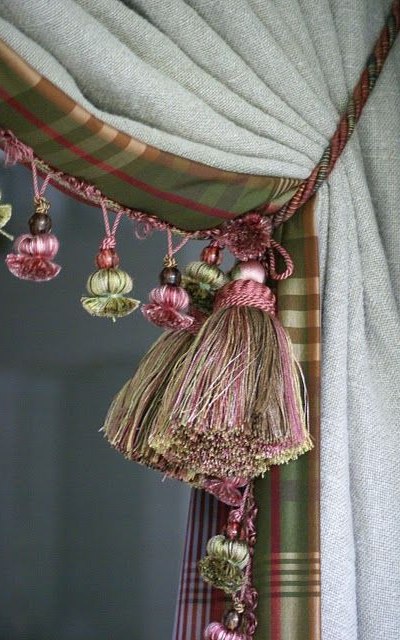 abraçadeira cortina com tassel