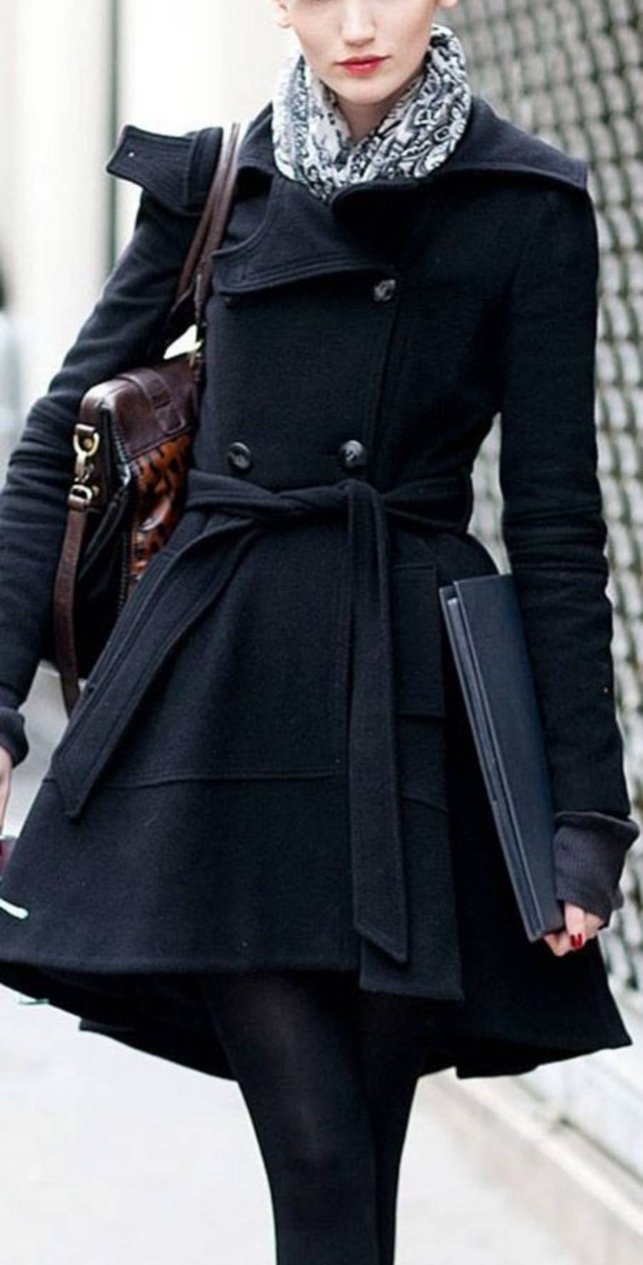 Casacos de inverno preto