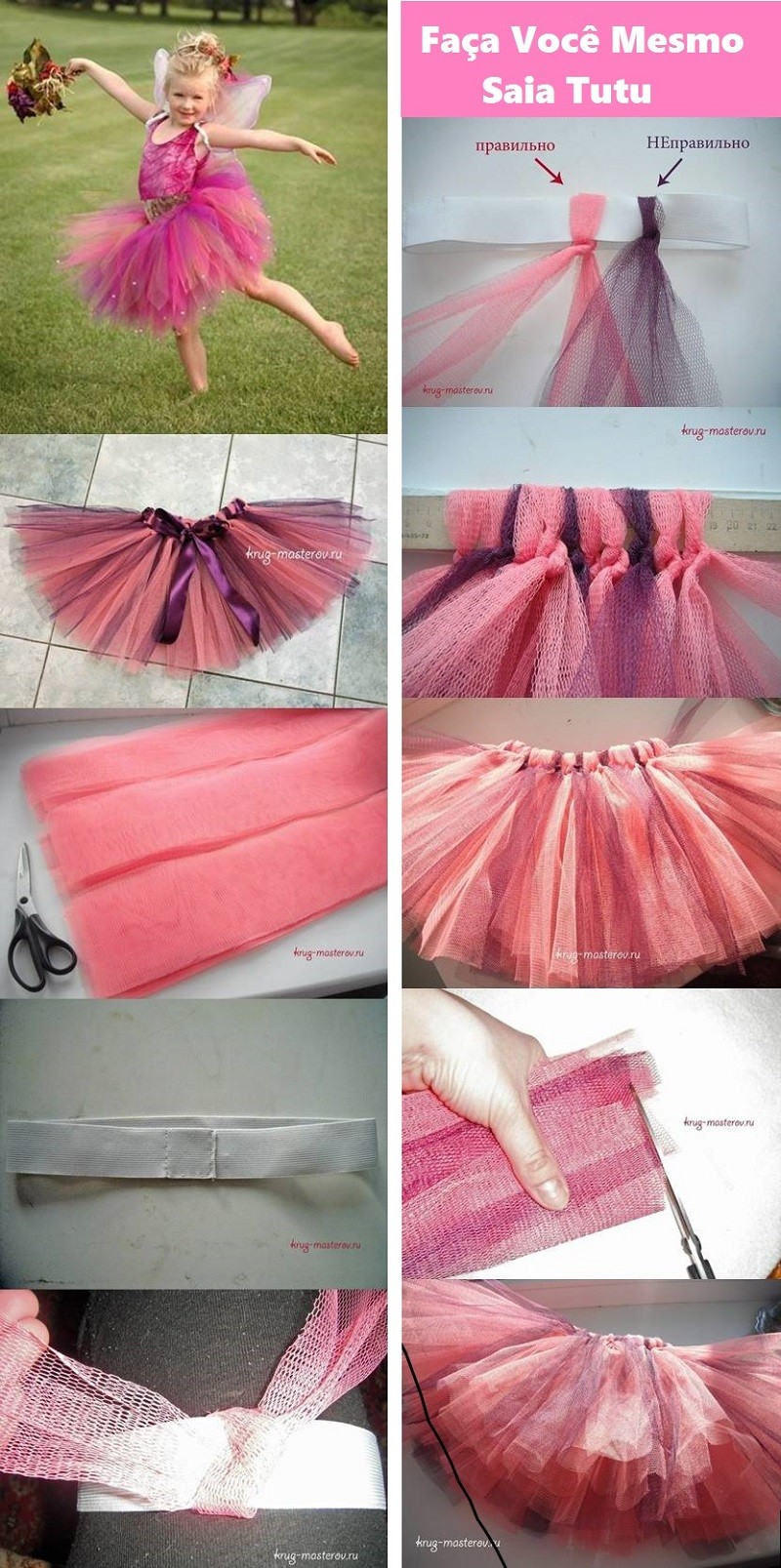 DIY saia tutu - roupa para festa junina - faça você mesmo