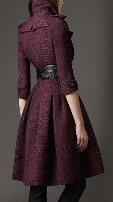 Casaco longo de inverno - vermelho