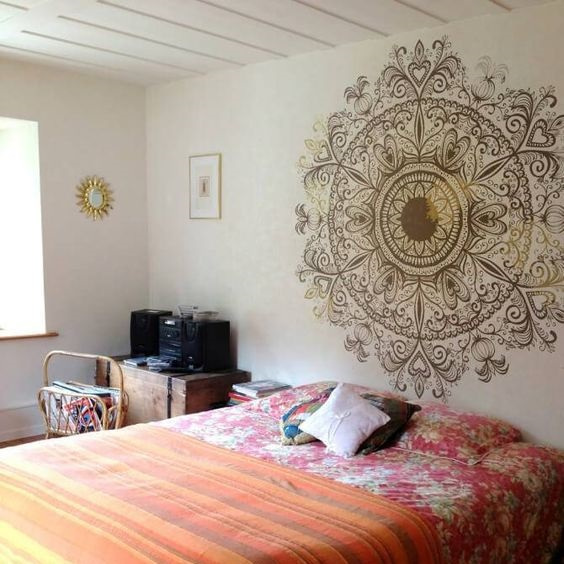 Stencil ou adesivo de mandala - O poder da mandala
