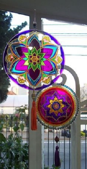 diy pingente de mandala - mandala em móbile - DIY - O poder da mandala