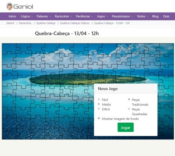 Quebra-cabeças grátis para exercitar a mente, ideias para a terceira idade