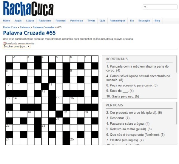 Palavras cruzadas grátis para exercitar a mente, ideias para a terceira idade