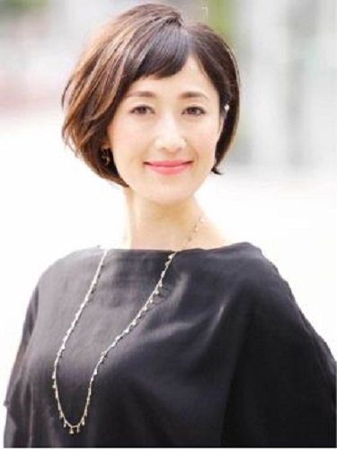 cortes de cabelo para orientais para senhoras com franja - asian short haircut