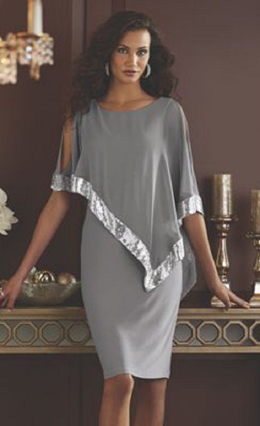 moda festas para senhoras - vestido prata sucesso, cinza equilíbrio