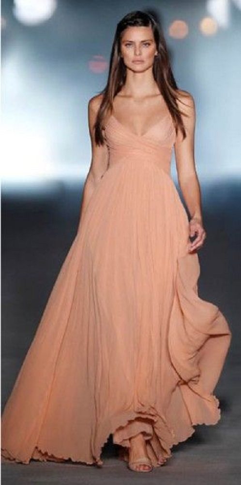 vestido longo para festas de fim de ano - vestido laranja