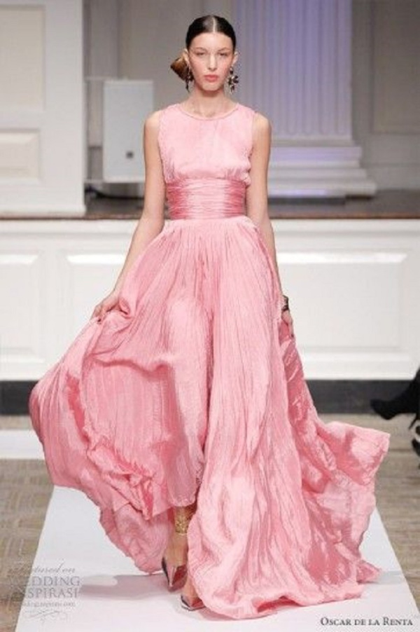 vestido longo para festas de fim de ano - vestido rosa
