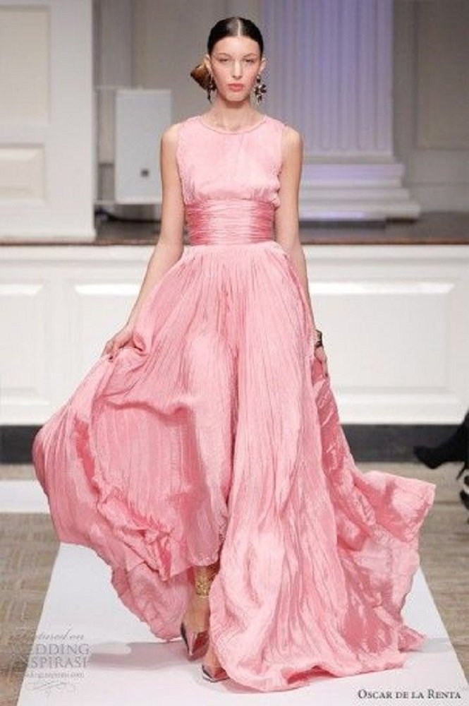 vestido longo para festas de fim de ano - vestido rosa