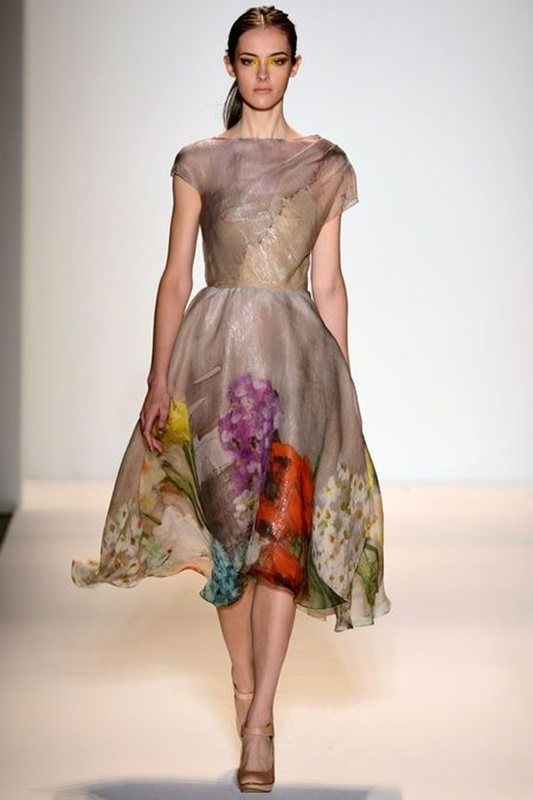 moda anti-idade - vestido estampado floral para festas - 50+ 60+