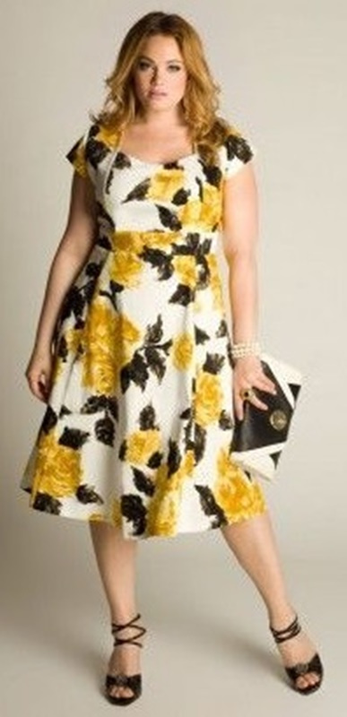 moda anti-idade - vestido estampado floral para festas - 50+ 60+ plus size