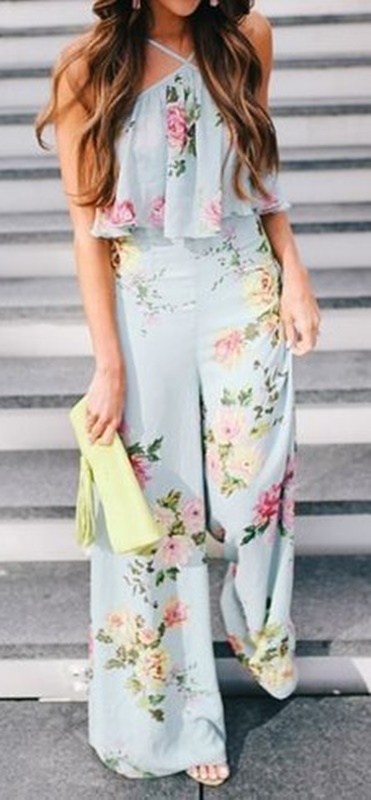 moda anti-idade - macacão estampado floral para festas - 50+ 60+