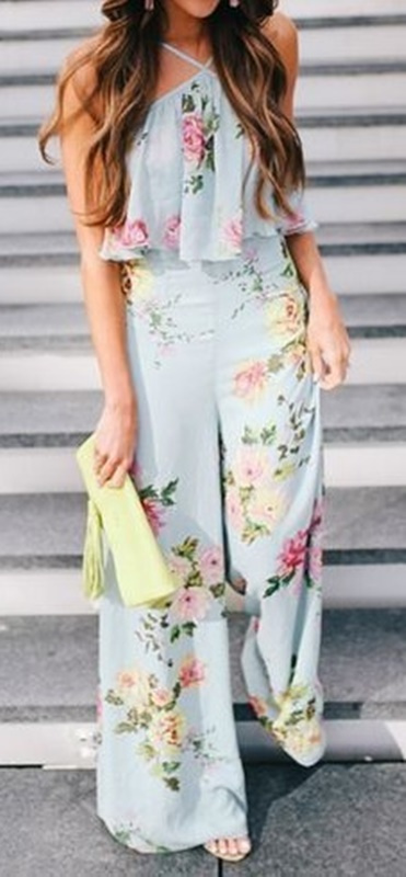 moda anti-idade - macacão estampado floral para festas - 50+ 60+