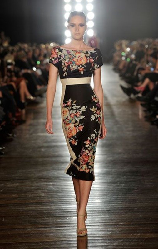 moda anti-idade - vestido estampado floral para festas - 50+ 60+