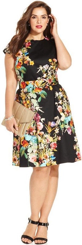 moda anti-idade - vestido floral para festas - 50+ 60+ plus size