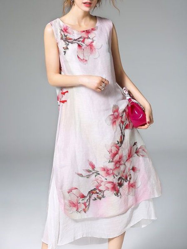 moda anti-idade - vestido estampado floral para festas - 50+ 60+