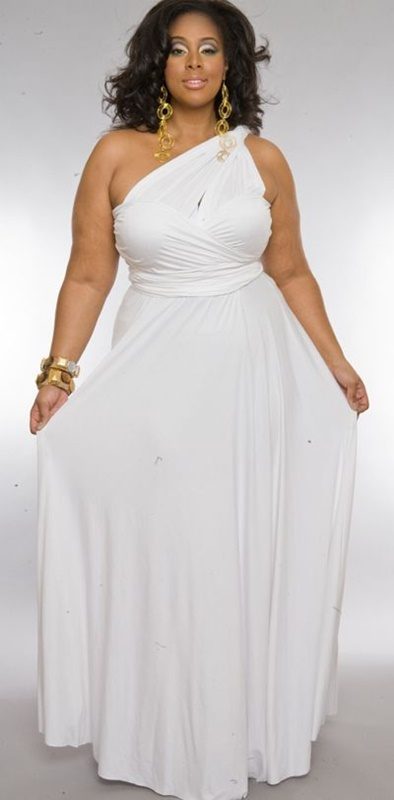 Vestido branco para o Reveillon - plus size - 50+ 60+