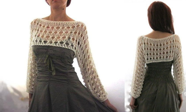 DIY - bolero em tricô