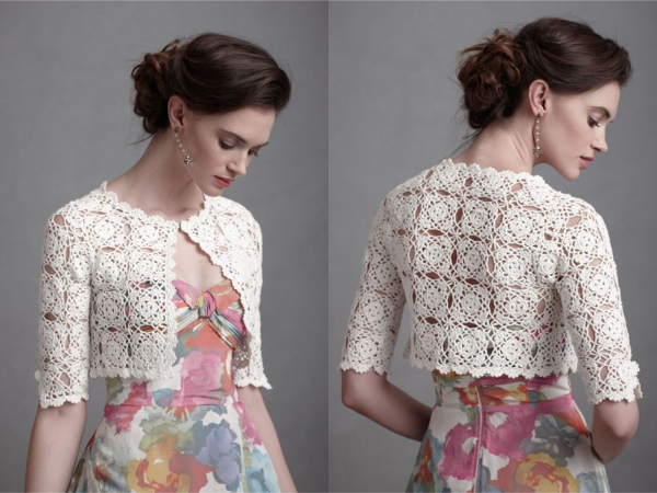Faça você mesma bolero em crochê