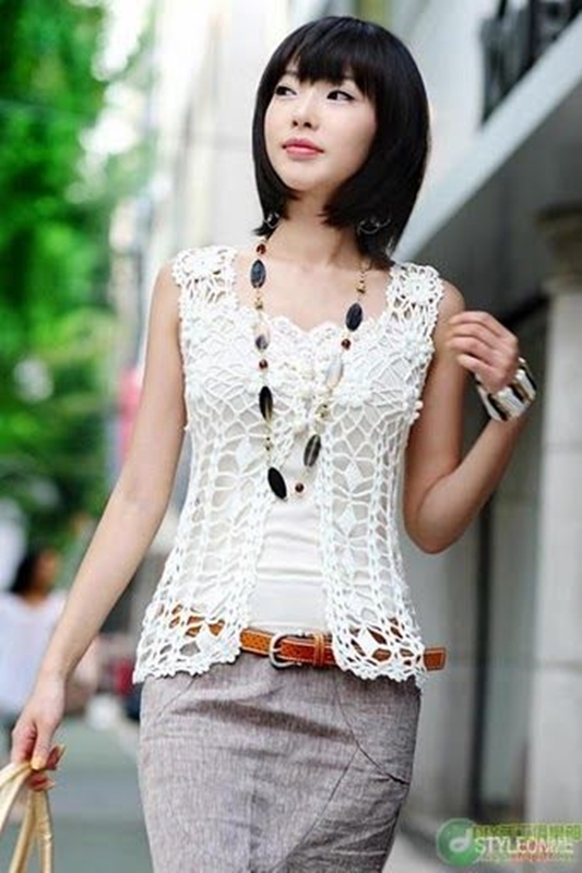 blusinha em crochê - DIY