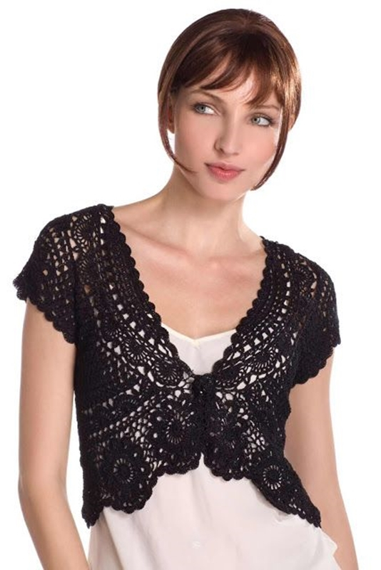 DIY -bolero de crochê
