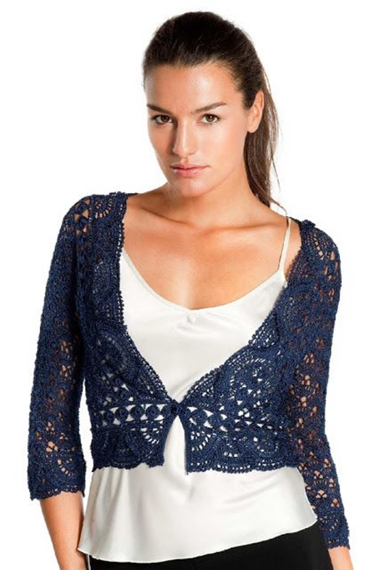 bolero em croche - DIY