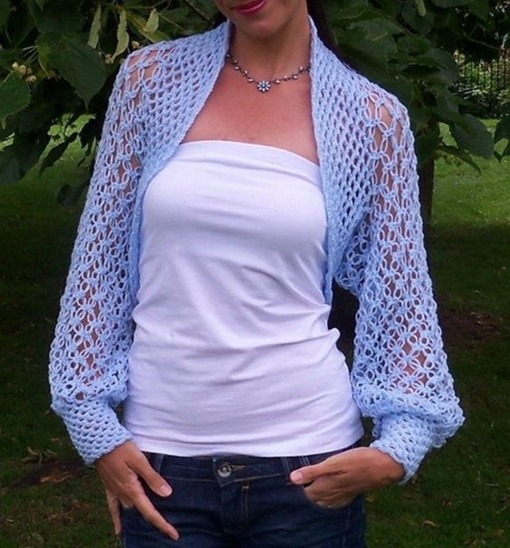 bolero em tricô - DIY
