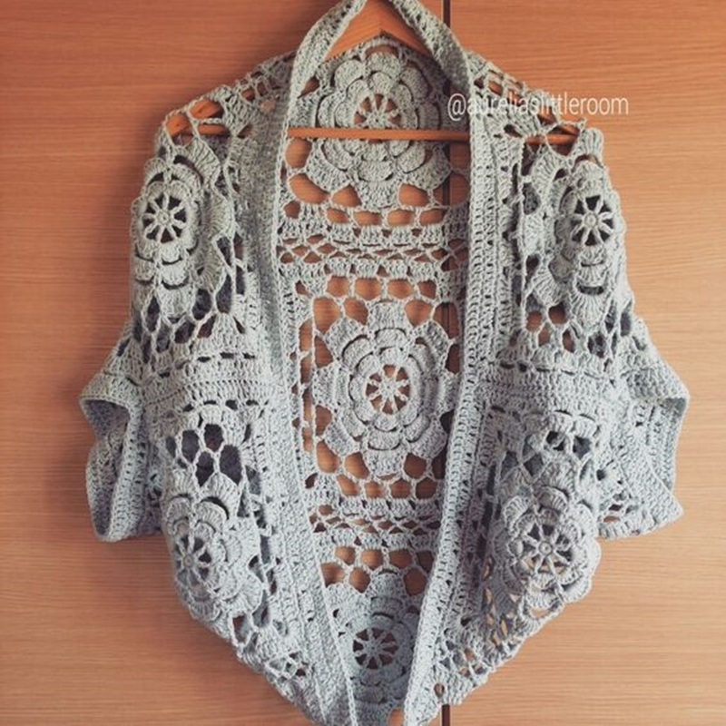 bolero em croche - DIY