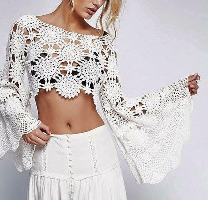 blusinha de crochê - DIY