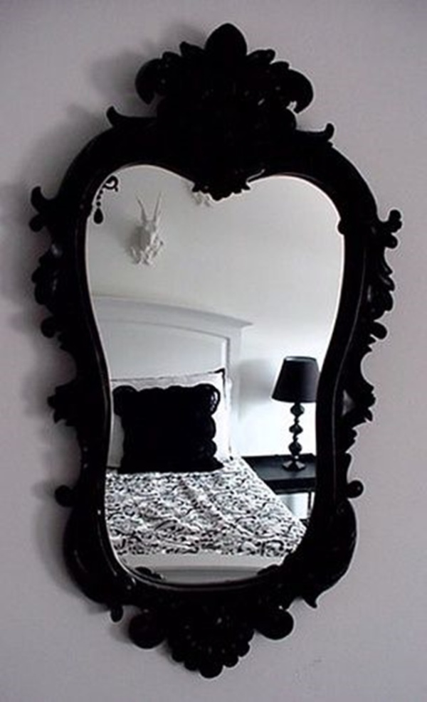 decoração com espelho do quarto