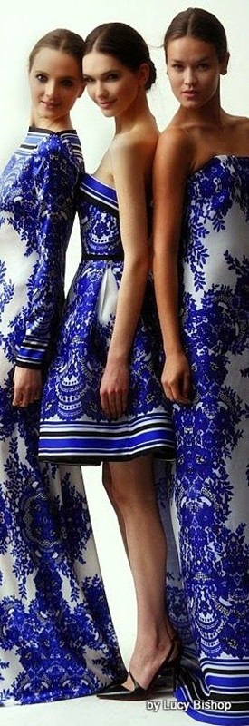 moda azul e branco, estampa azulejo portugues