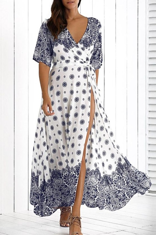 Moda anti-idade, estampa azul e branco , moda senhoras, blue and white fashion