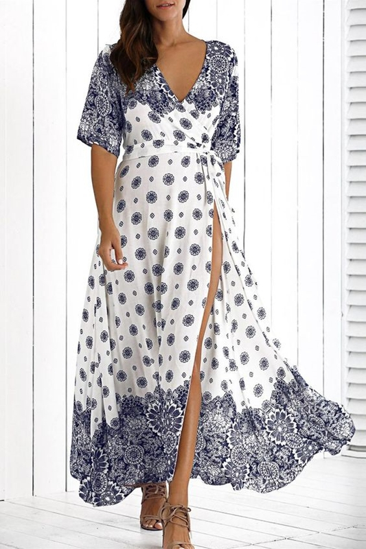 Moda anti-idade, estampa azul e branco , moda senhoras, blue and white fashion