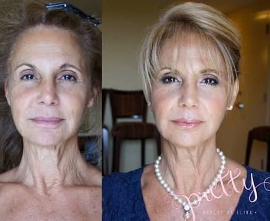 Antes e depois - 24 ideias de cabelo e maquiagem para senhoras