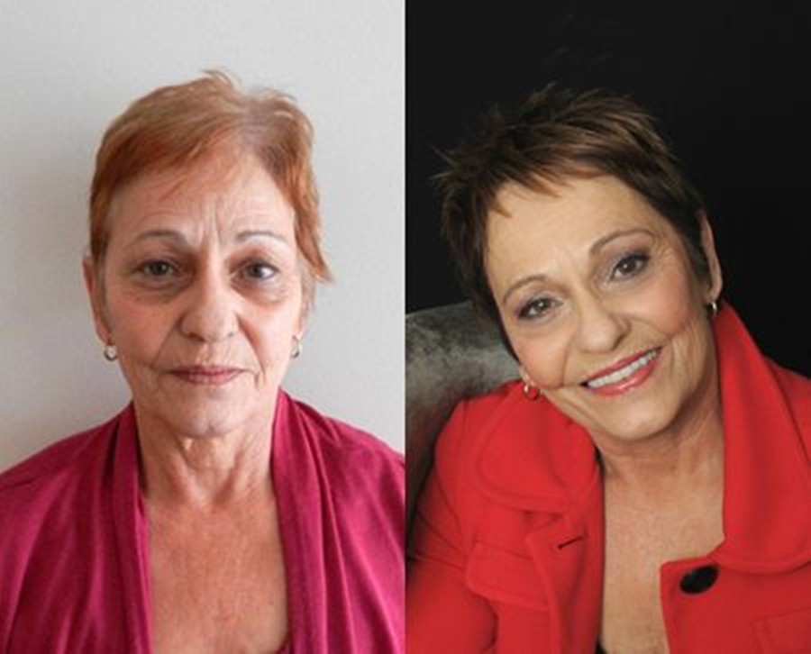 Antes e depois - 24 ideias de cabelo e maquiagem para senhoras