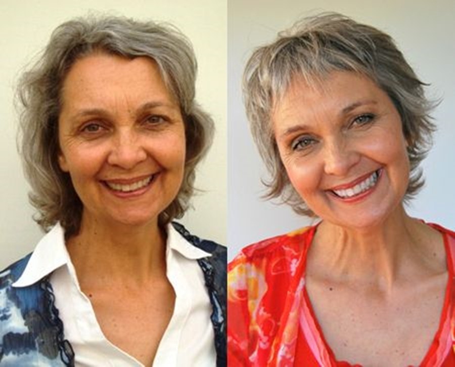 Antes e depois - 24 ideias de cabelo e maquiagem para senhoras