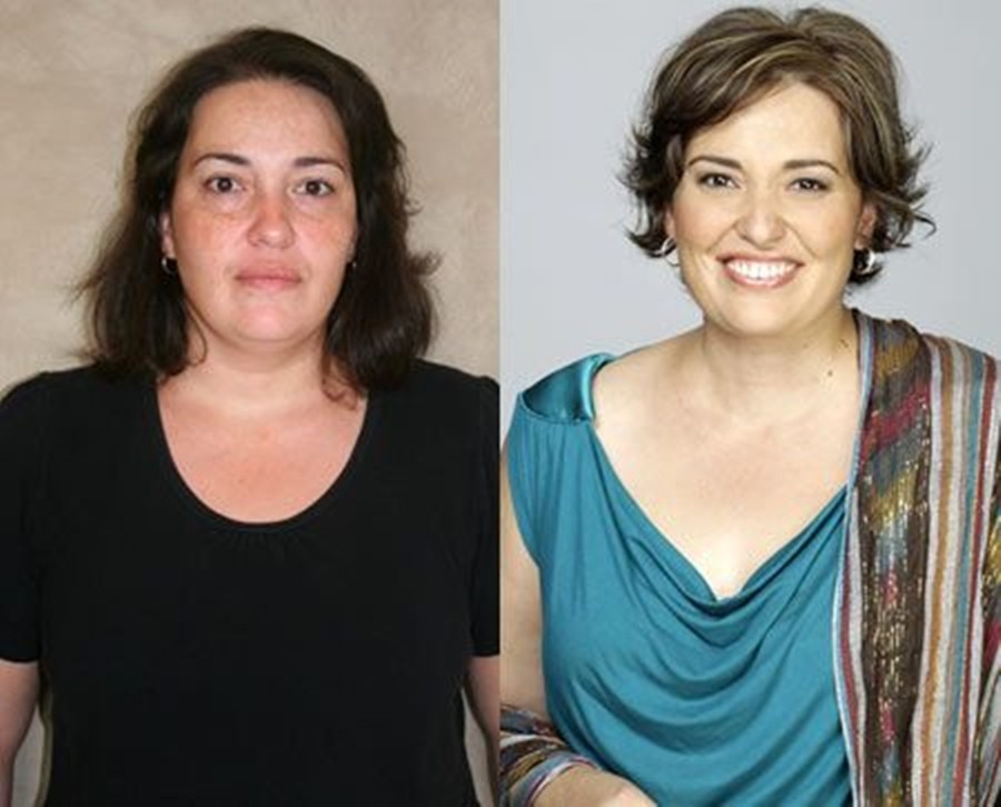 Antes e depois - 24 ideias de cabelo e maquiagem para senhoras