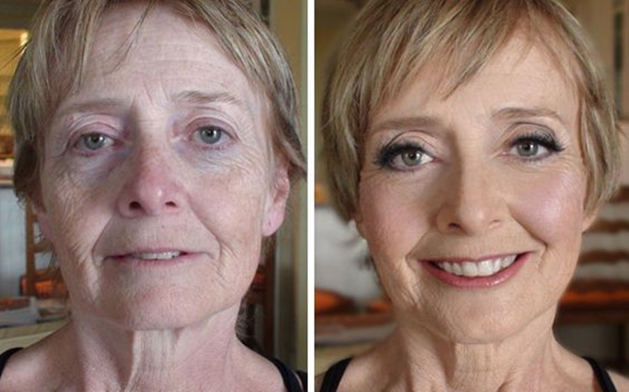 Antes e depois - 24 ideias de cabelo e maquiagem para senhoras