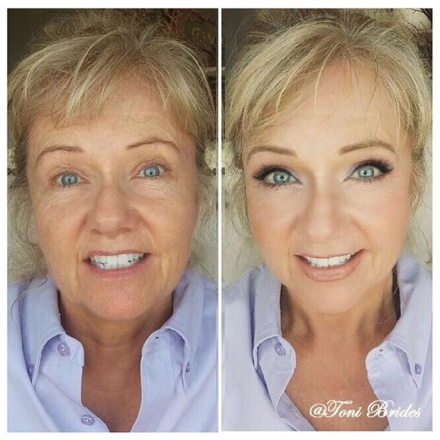 Antes e depois - 24 ideias de cabelo e maquiagem para senhoras
