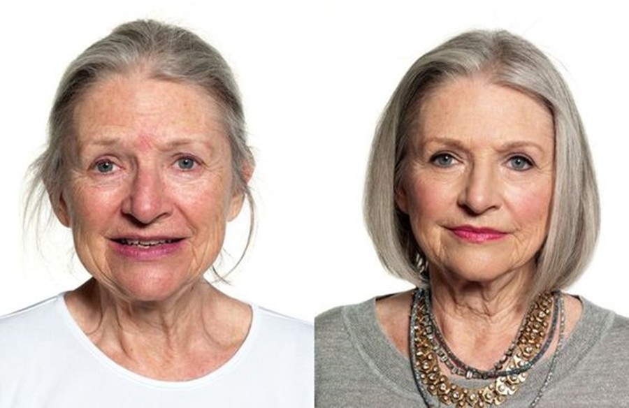 Antes e depois - 24 ideias de cabelo e maquiagem para senhoras