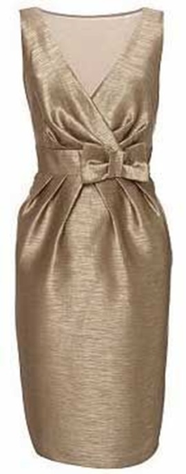 Vestido curto para bodas de ouro