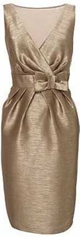 Vestido curto para bodas de ouro