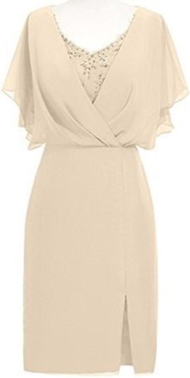 Vestido curto para bodas de ouro