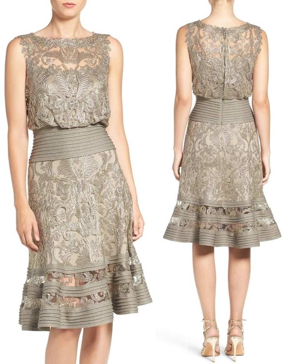 Vestido curto para bodas de ouro