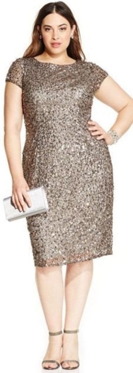 Moda senhoras - vestido curto para bodas de ouro