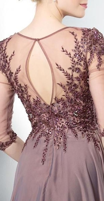 Moda anti-idade - as costas do vestido para festa
