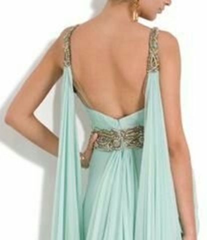 Moda anti-idade - as costas do vestido para festa